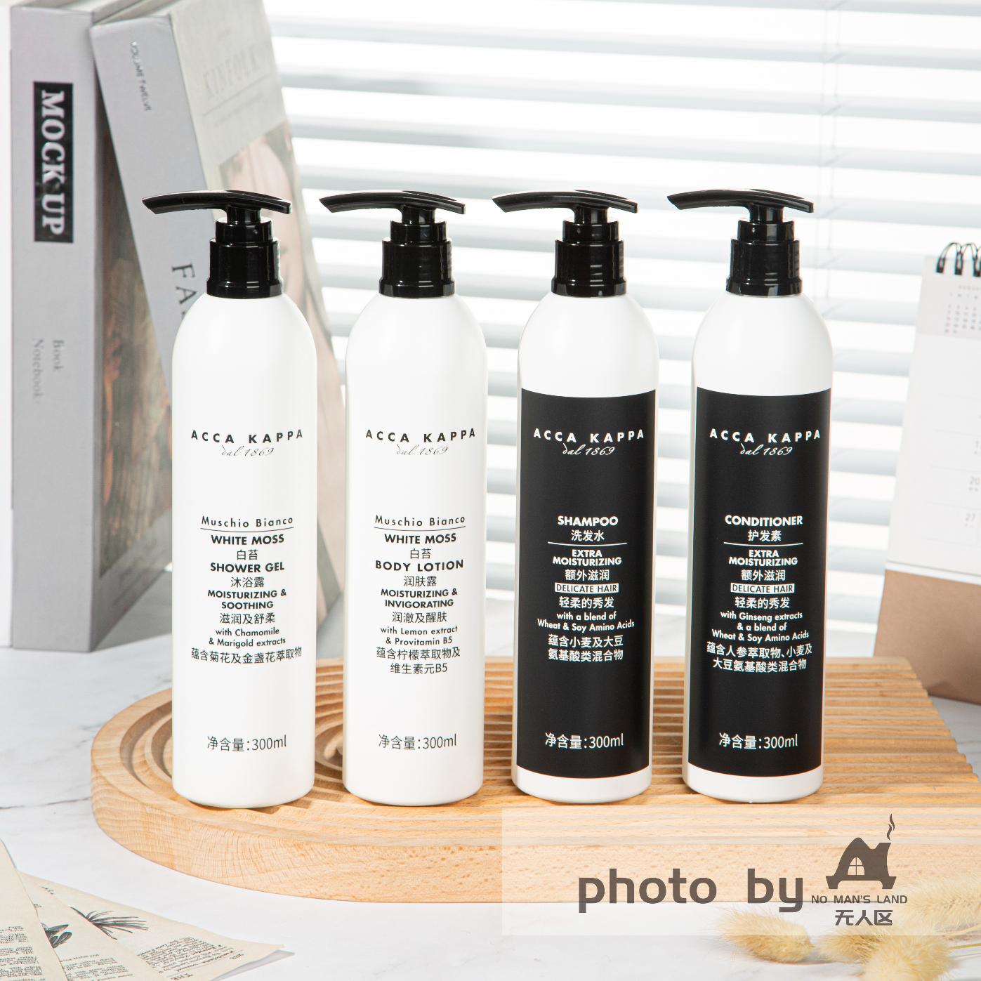 Wanda Vista Hotel Shampoo & Conditioner & Body Lotion & Shower Gel 300ML | ACCA KAPPA