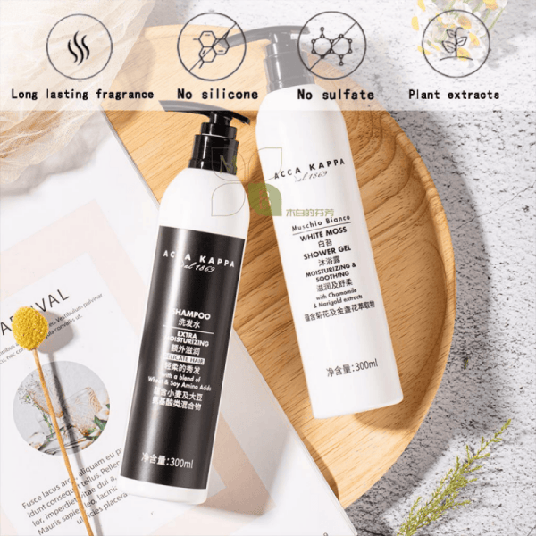 Wanda Vista Hotel Shampoo & Conditioner & Body Lotion & Shower Gel 300ML | ACCA KAPPA