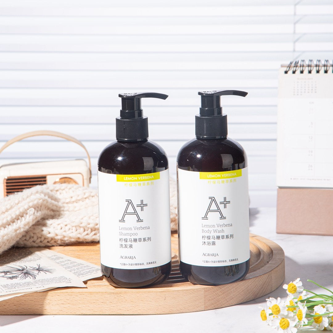 AGRARIA shampoo and shower gel.