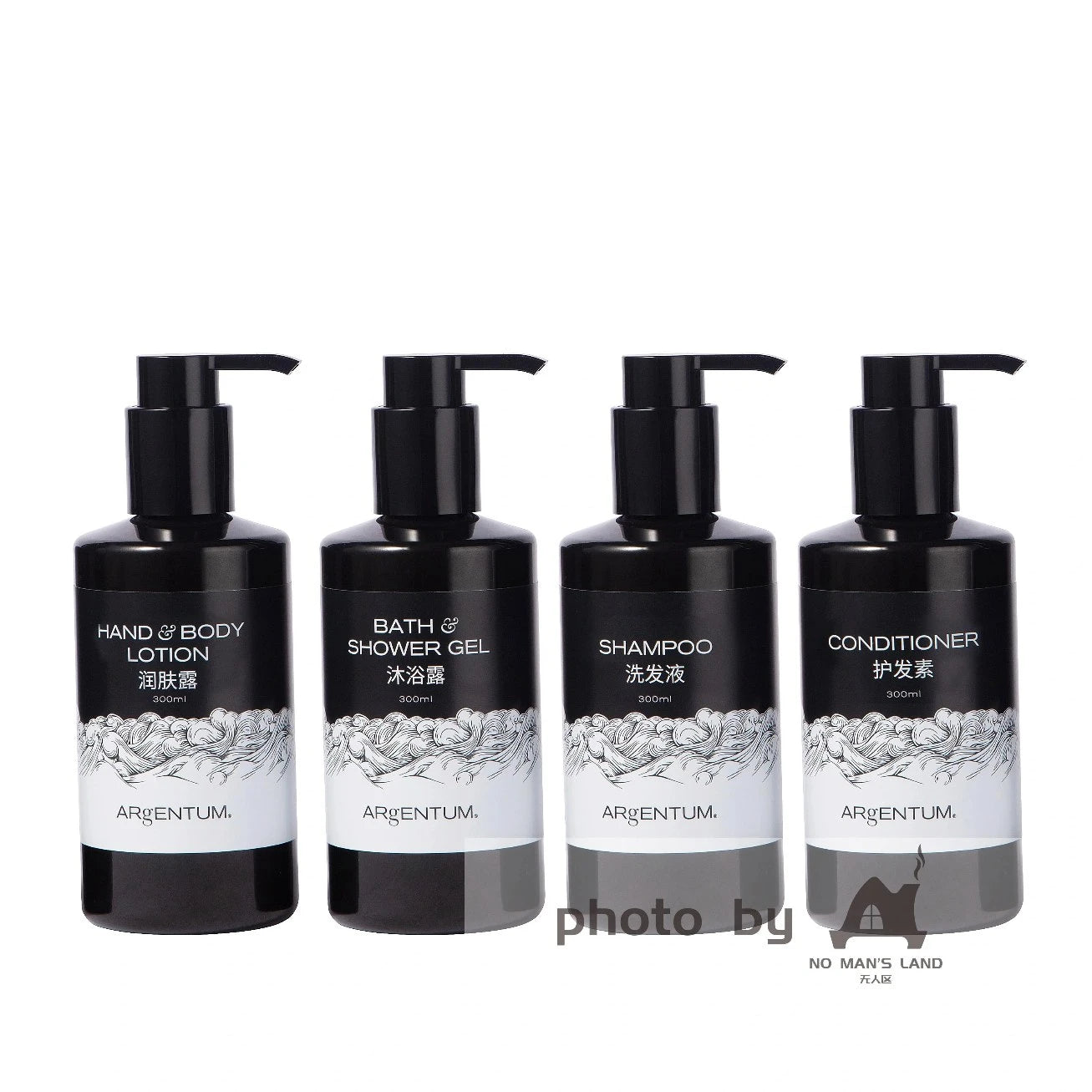 ARGENTUM Shampoo & Conditioner & Body Lotion & Shower Gel 300ML