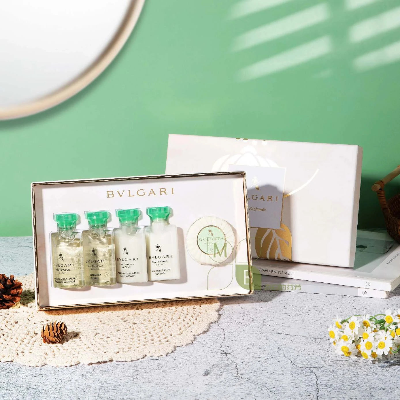 BVLGARI Hair & Body Set Green Tea 40ML Each