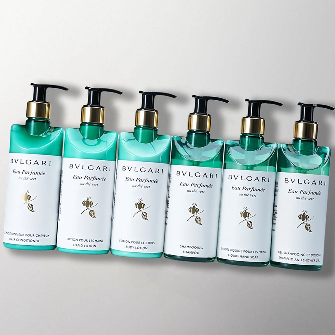 BVLGARI Green Tea Shampoo & Conditioner & Body Lotion & Shower Gel & Hand Wash & Hand Lotion Bundle 300ML Each
