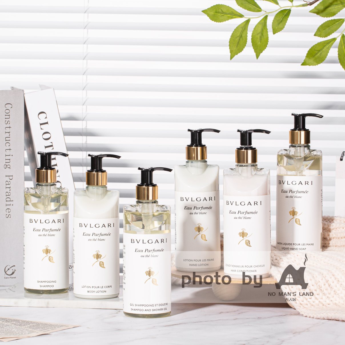 BVLGARI Shampoo & Conditioner & Body Lotion & Shower Gel & Hand Wash & Hand Lotion White Tea 300ML