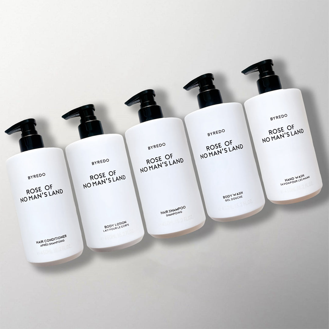 Conrad Hotel Shampoo & Conditioner & Body Lotion & Shower Gel & Hand Wash Bundle 450ML Each | BYREDO ROSE OF NO MAN&