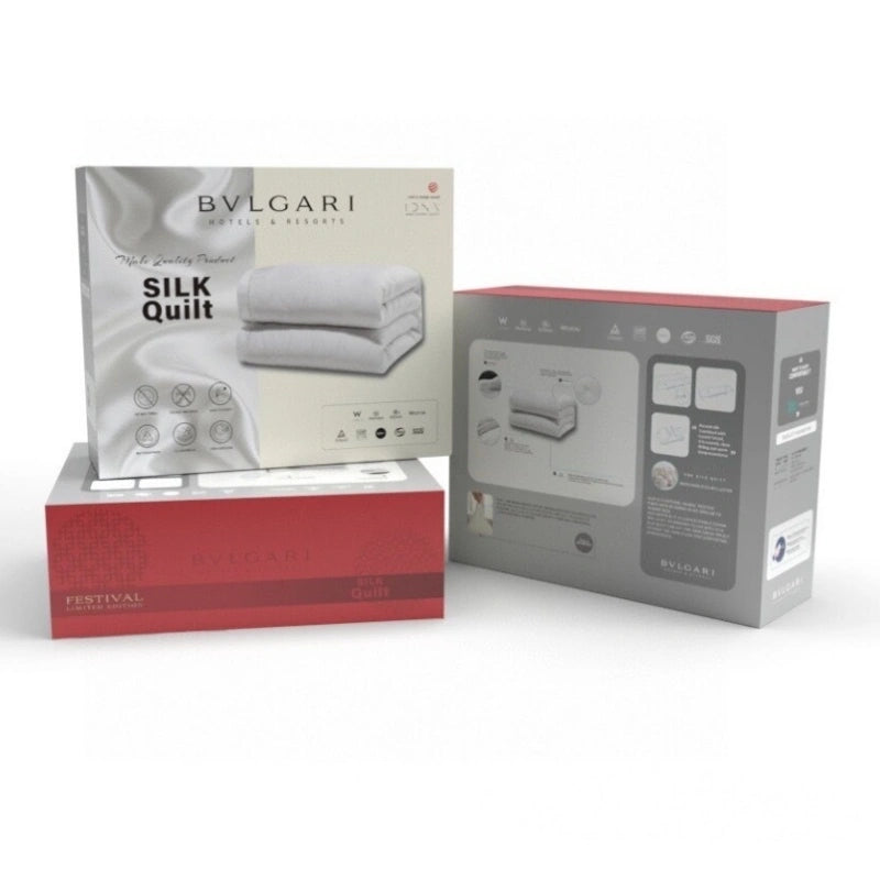 Luxury Hotel Bedding | Bvlgari Hotel Silk Quilt