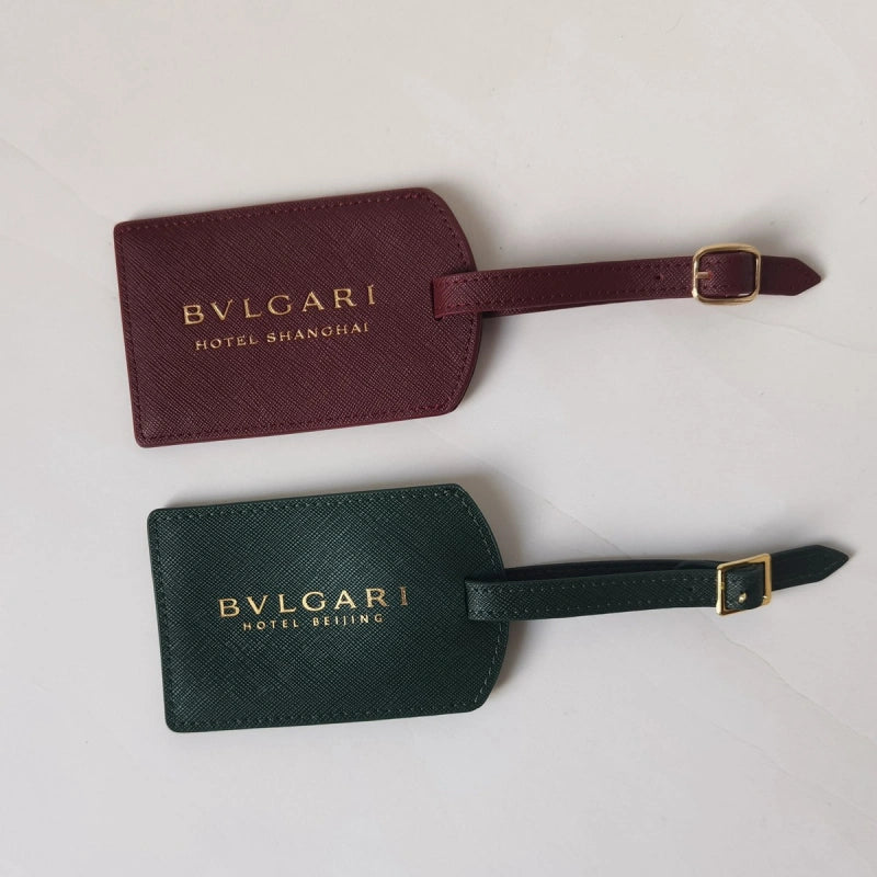 Bvlgari Hotel Leather Luggage Tag