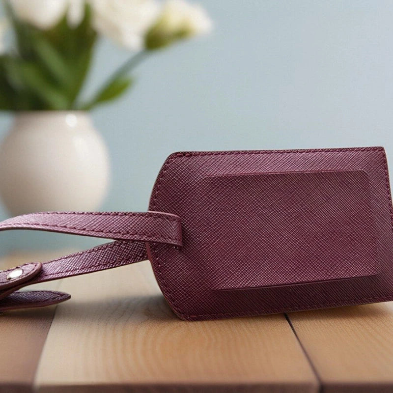 Bvlgari Hotel Leather Luggage Tag