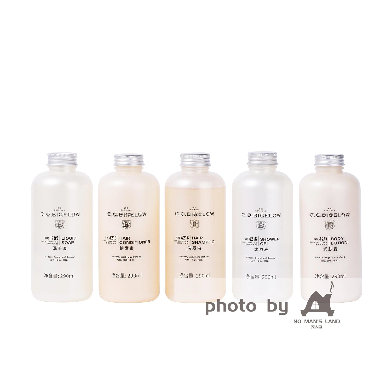 Pullman Hotel Shampoo & Conditioner & Body Lotion & Shower Gel & Hand Wash 290ML | C.O.BIGELOW