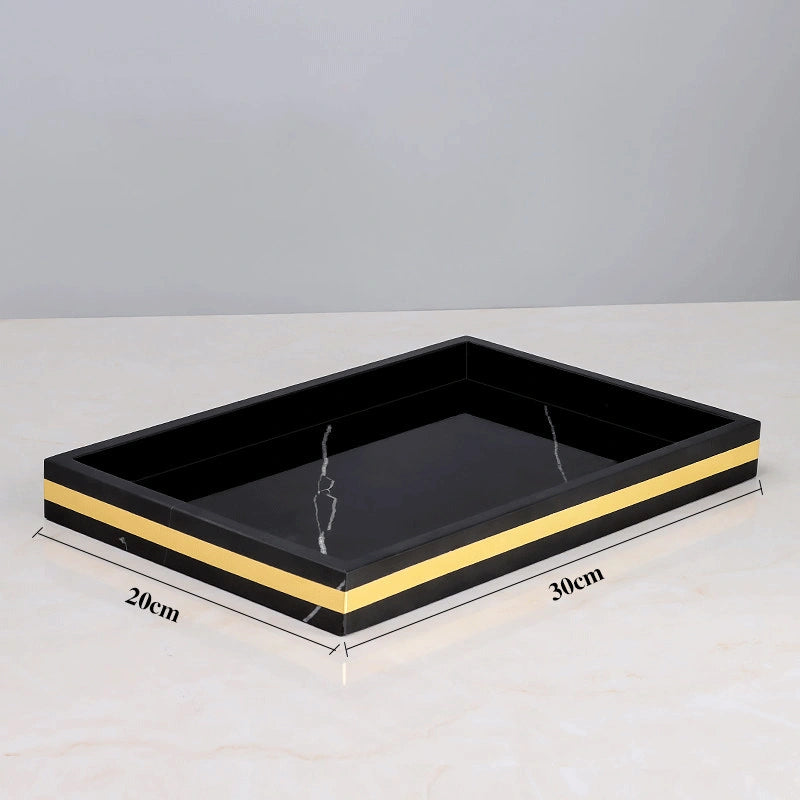 Classic Black Marble and Brass Bathroom Collection