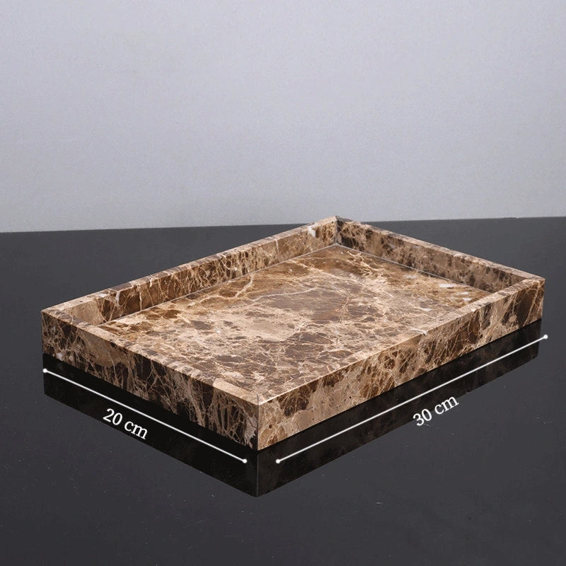 Classic Brown Marble and Brass Bathroom Collection