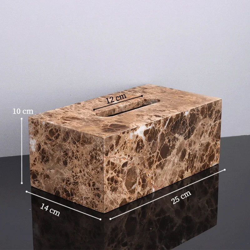 Classic Brown Marble and Brass Bathroom Collection