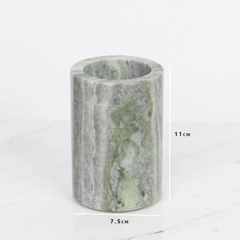 Emerald Green Marble and Brass Bathroom Collection