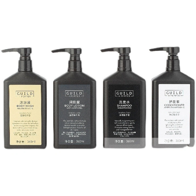 Sheraton Hotel Shampoo & Conditioner & Shower Gel & Body Lotion 360ML | GUILD PEPPER
