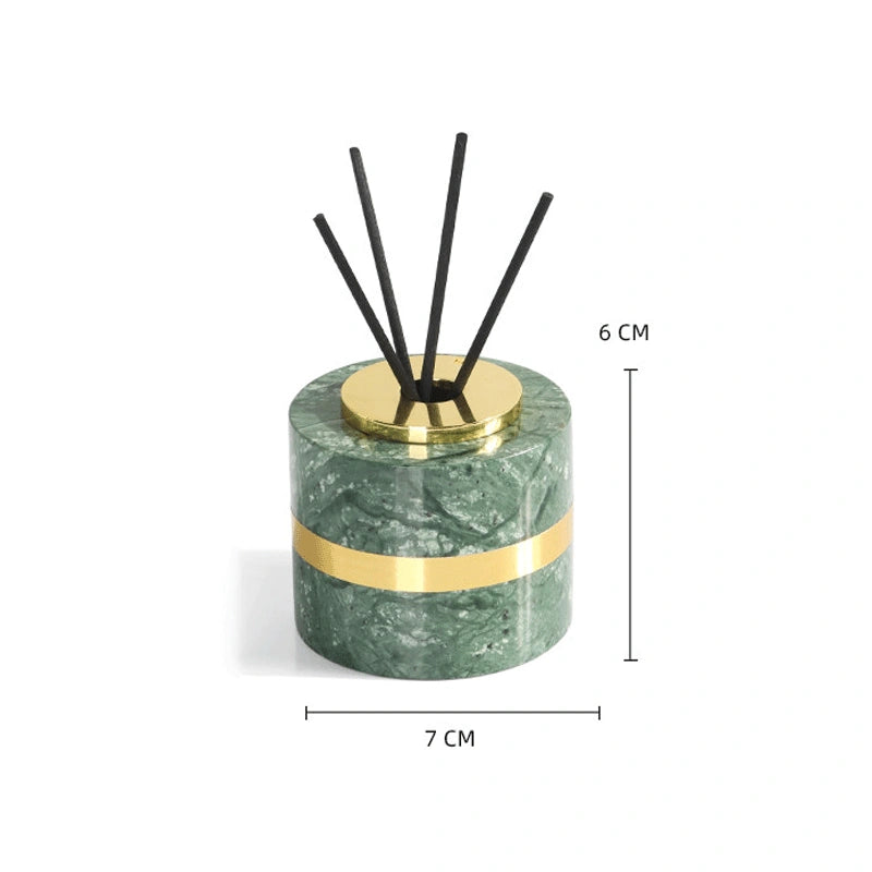 Indian Green Marble and Brass Bathroom Collection