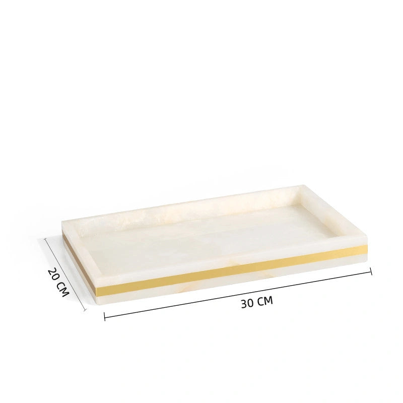 Jade Marble and Brass Bathroom Collection