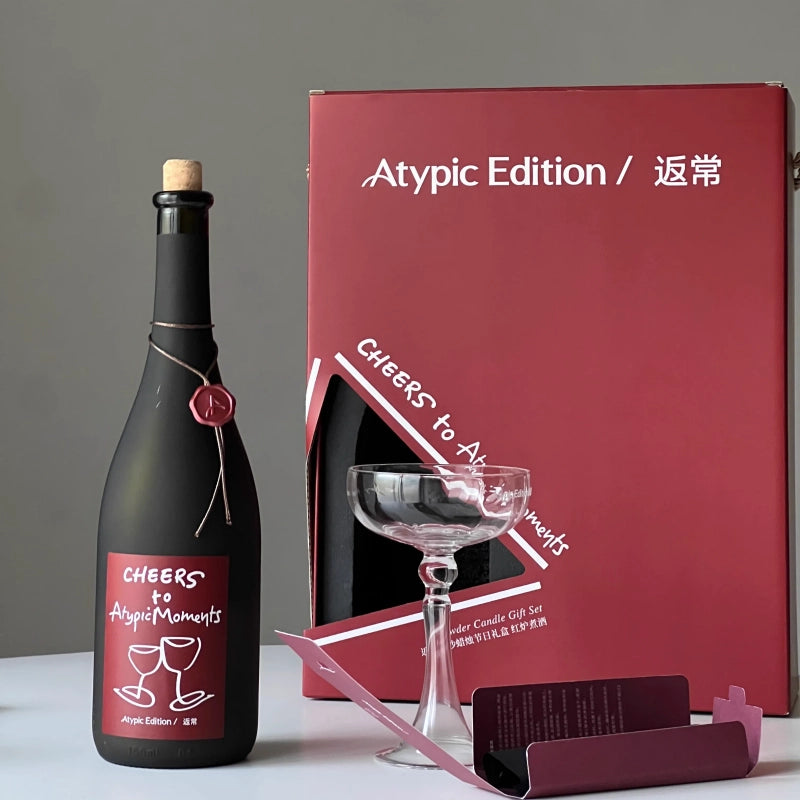 Luxury Wine Bottle Sand Candle
