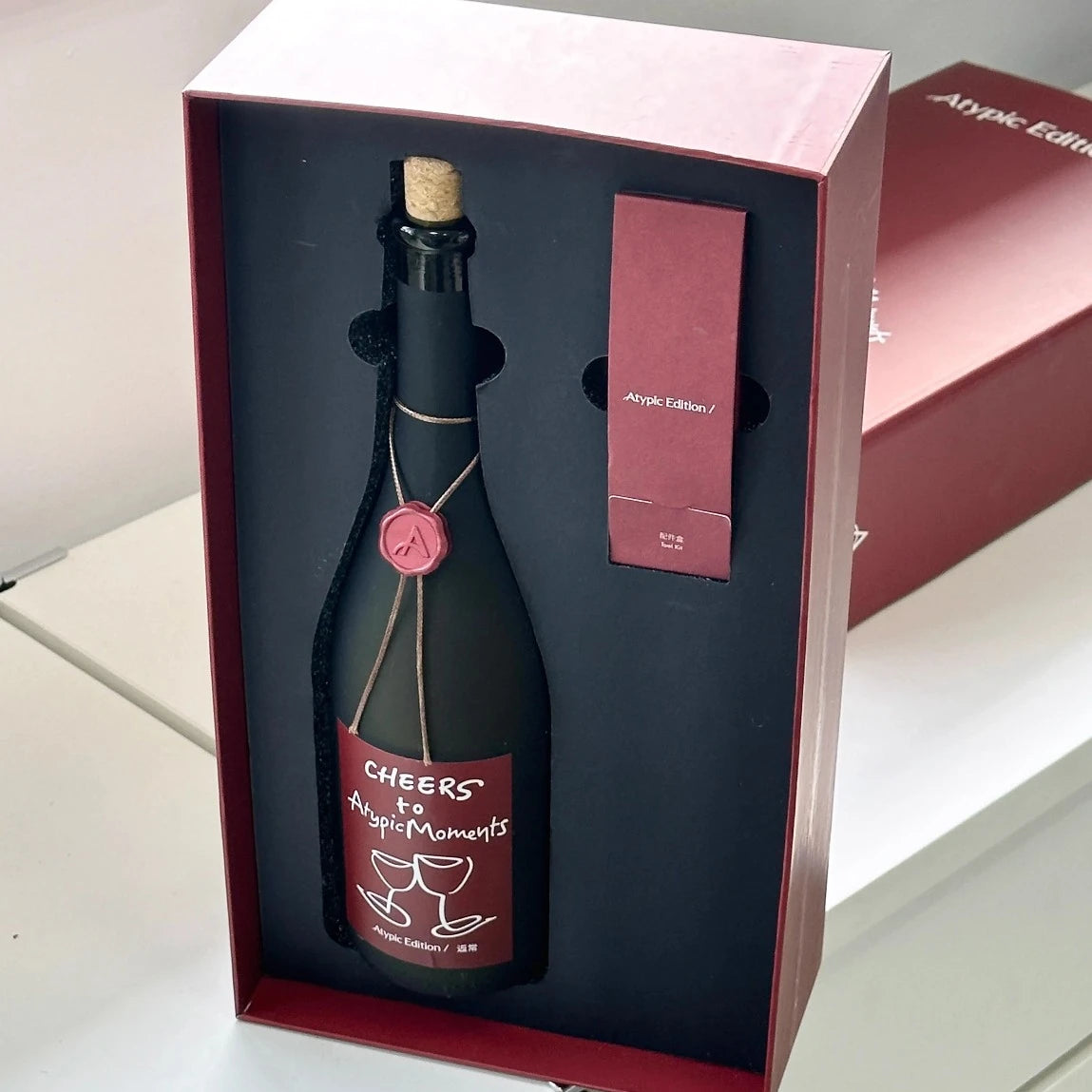 Luxury Wine Bottle Sand Candle