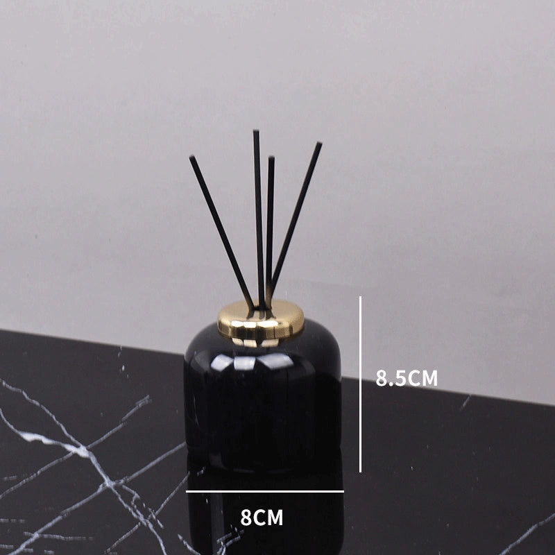 Nero Marquina Marble and Brass Bathroom Collection