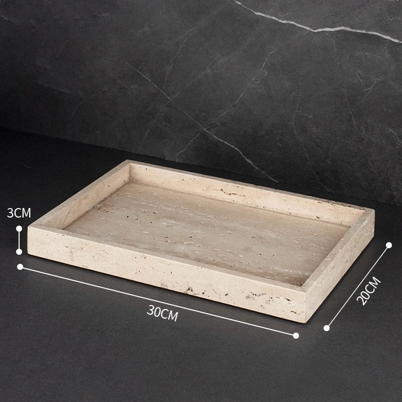 Travertine Marble and Brass Bathroom Collection