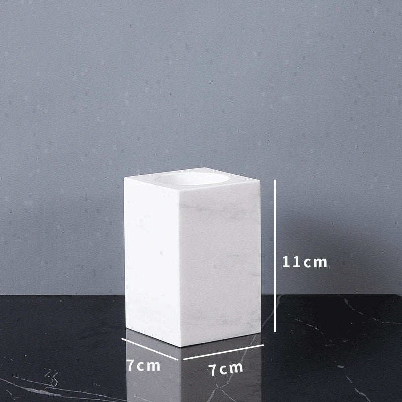 Volakas Flowery Marble and Brass Bathroom Collection