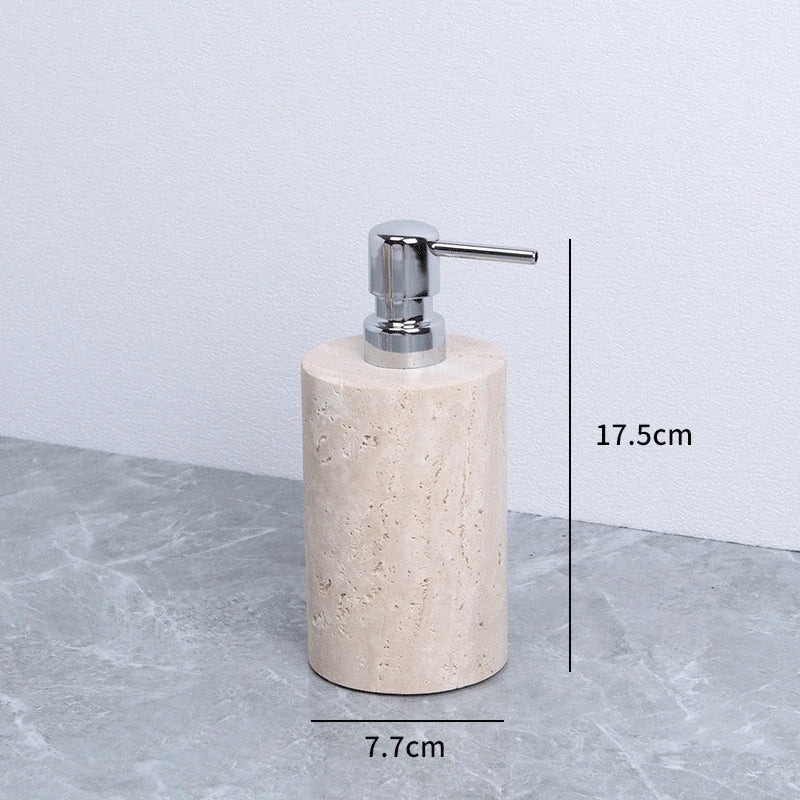 Yellow Marble and Brass Bathroom Collection