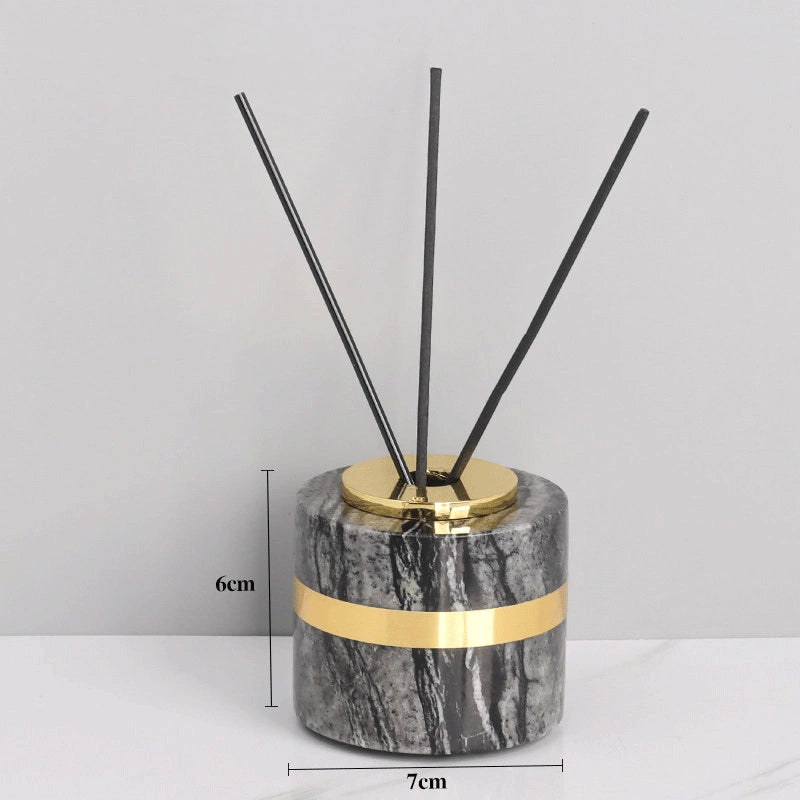 Zebra Black Marble and Brass Bathroom Collection