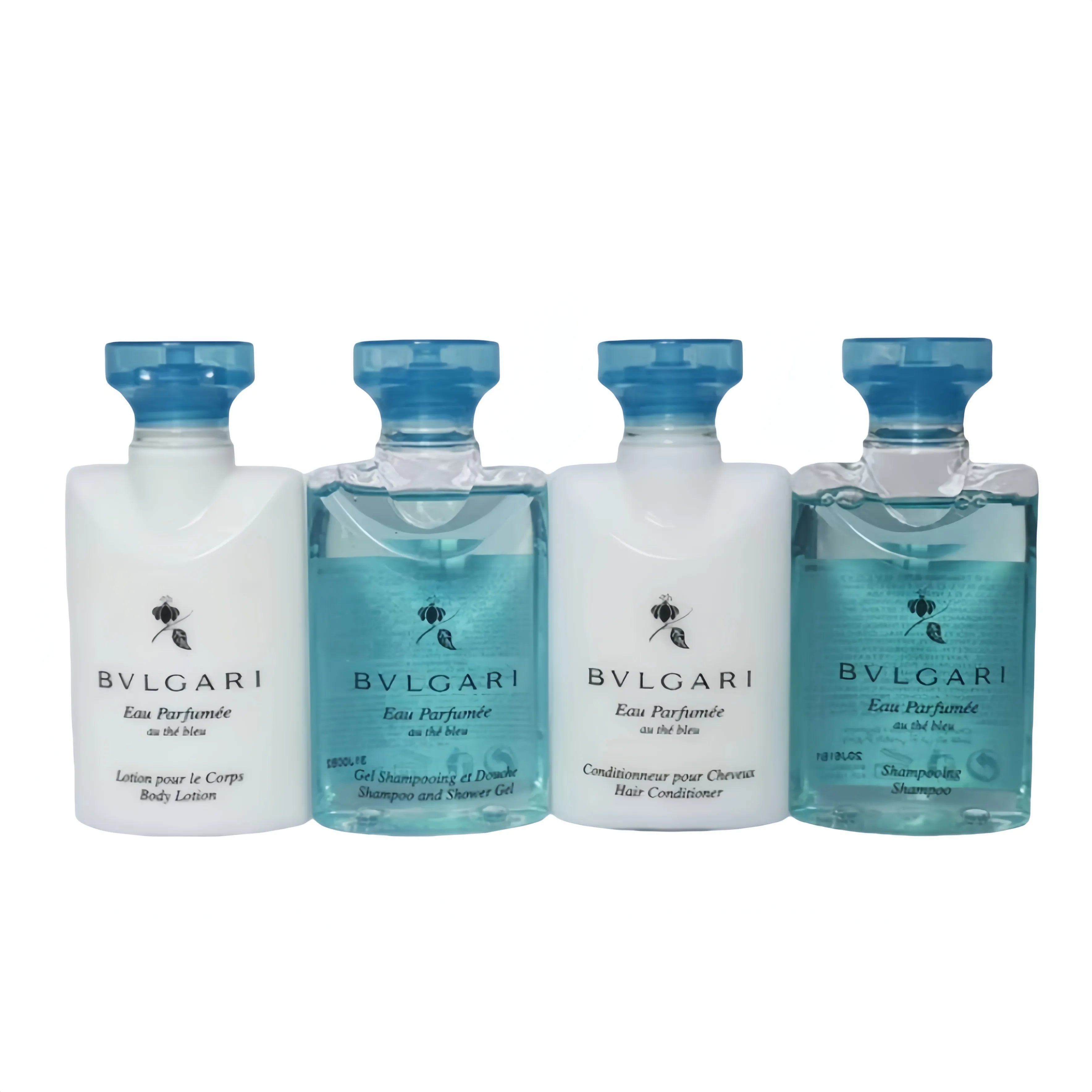 Bvlgari Eau Parfumee Blue Tea Shampoo & Conditioner & Body Lotion & Shower Gel 40ml