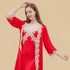 100% Mulberry Silk 16Momme V-Neck Nightgown & Robe Set with Lace Design