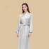 100% Mulberry Silk 19Momme Long Sleeve Midi Women&