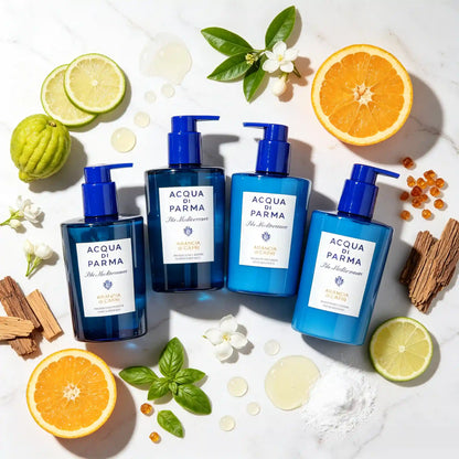 ACQUA DI PARMA MEDITERRANEO 샴푸 &amp; 컨디셔너 &amp; 바디 로션 &amp; 샤워 젤 300ML 
