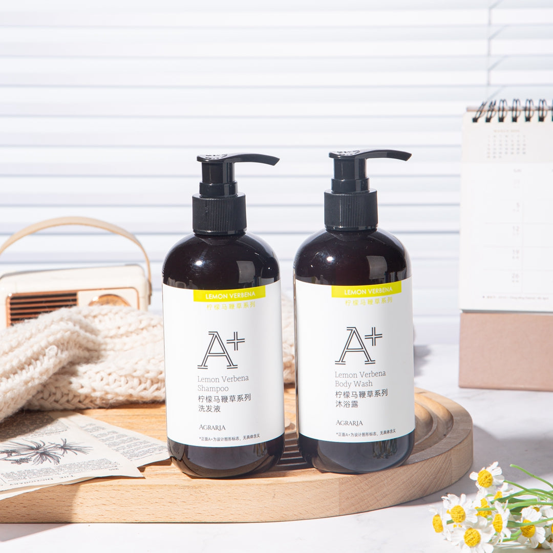 AGRARIA shampoo and shower gel.