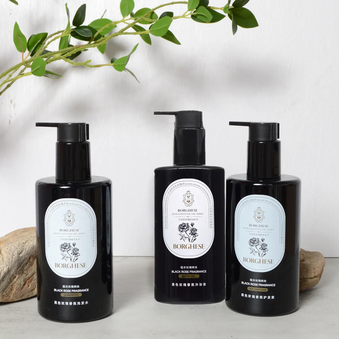 BORGHESE Shampoo & Conditioner & Shower Gel & Body Lotion 300ml