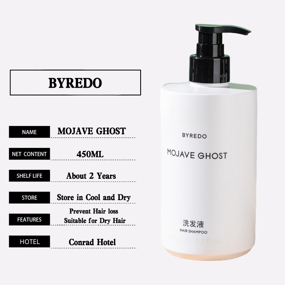 Conrad Hotel Shampoo &amp; Shower Gel &amp; Conditioner &amp; Body Lotion 450ML | BYREDO MOJAVE GHOST