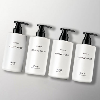 Conrad Hotel Shampoo &amp; Shower Gel &amp; Conditioner &amp; Body Lotion Bundle 450ML Each  | BYREDO MOJAVE GHOST