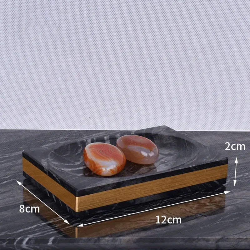 Black Marble and Brass Bathroom Collection