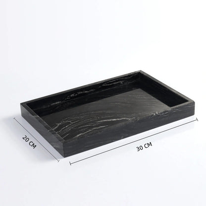 Black Wooden Marble and Brass Bathroom Collection