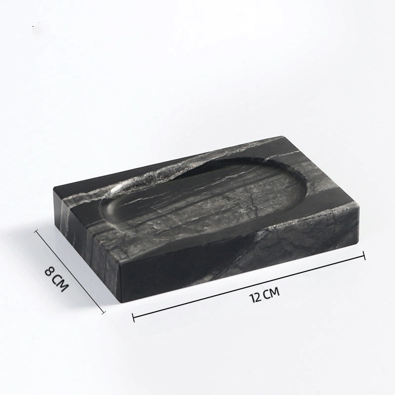 Black Wooden Marble and Brass Bathroom Collection