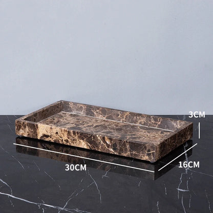 Brown Marble and Brass Bathroom Collection