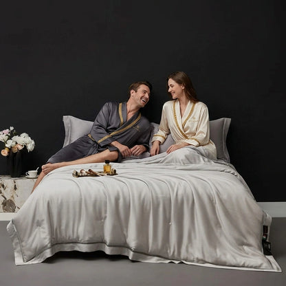 Bvlgari Hotel Bedding Silk Quilt | Two Colors