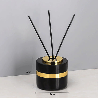 Classic Black Marble and Brass Bathroom Collection