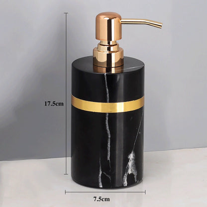 Classic Black Marble and Brass Bathroom Collection