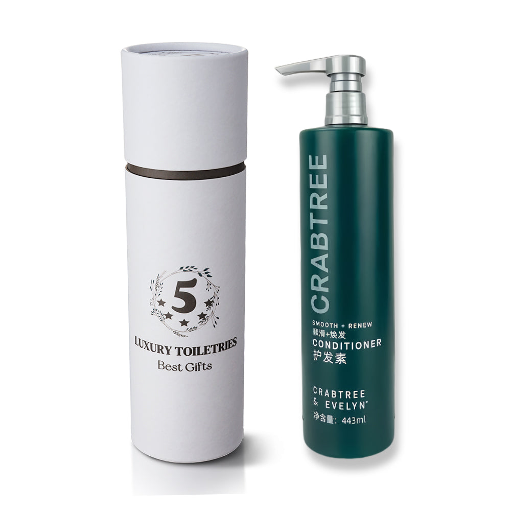 Hilton Hotel Shampoo &amp; Conditioner &amp; Body Lotion &amp; Shower Gel &amp; Hand Wash 443ML | CRABTREE &amp; EVELYN