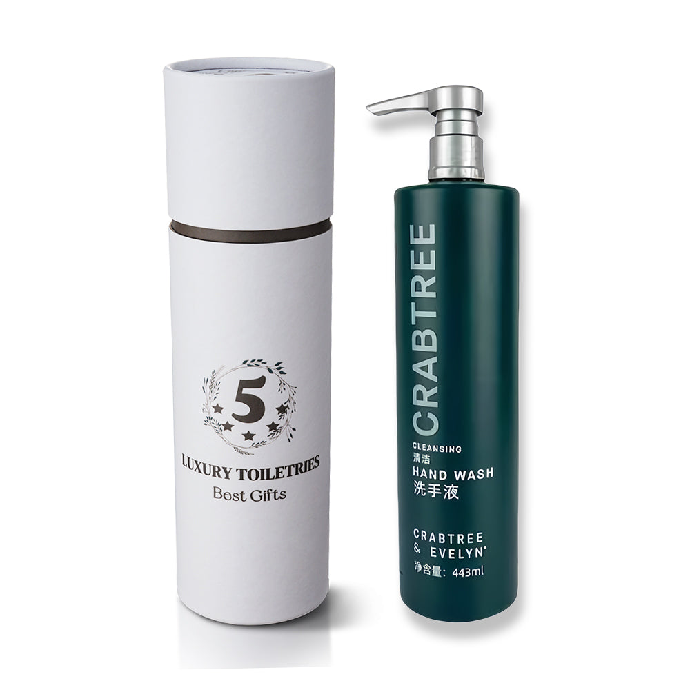 Hilton Hotel Shampoo &amp; Conditioner &amp; Body Lotion &amp; Shower Gel &amp; Hand Wash 443ML | CRABTREE &amp; EVELYN