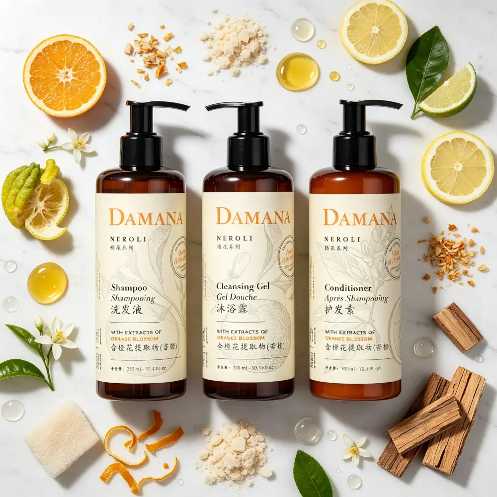 DAMANA NEROLI Shampoo or Conditioner or Shower Gel 300ML