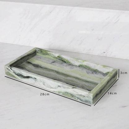 Emerald Green Marble and Brass Bathroom Collection