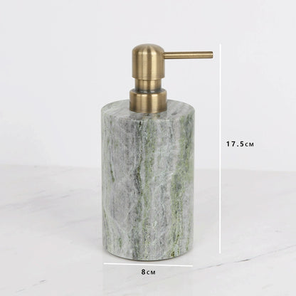 Emerald Green Marble and Brass Bathroom Collection