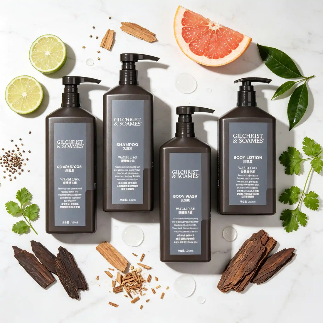 길크리스트 &amp; 소암스 샴푸 &amp; 컨디셔너 &amp; 샤워젤 &amp; 바디로션 360ml 