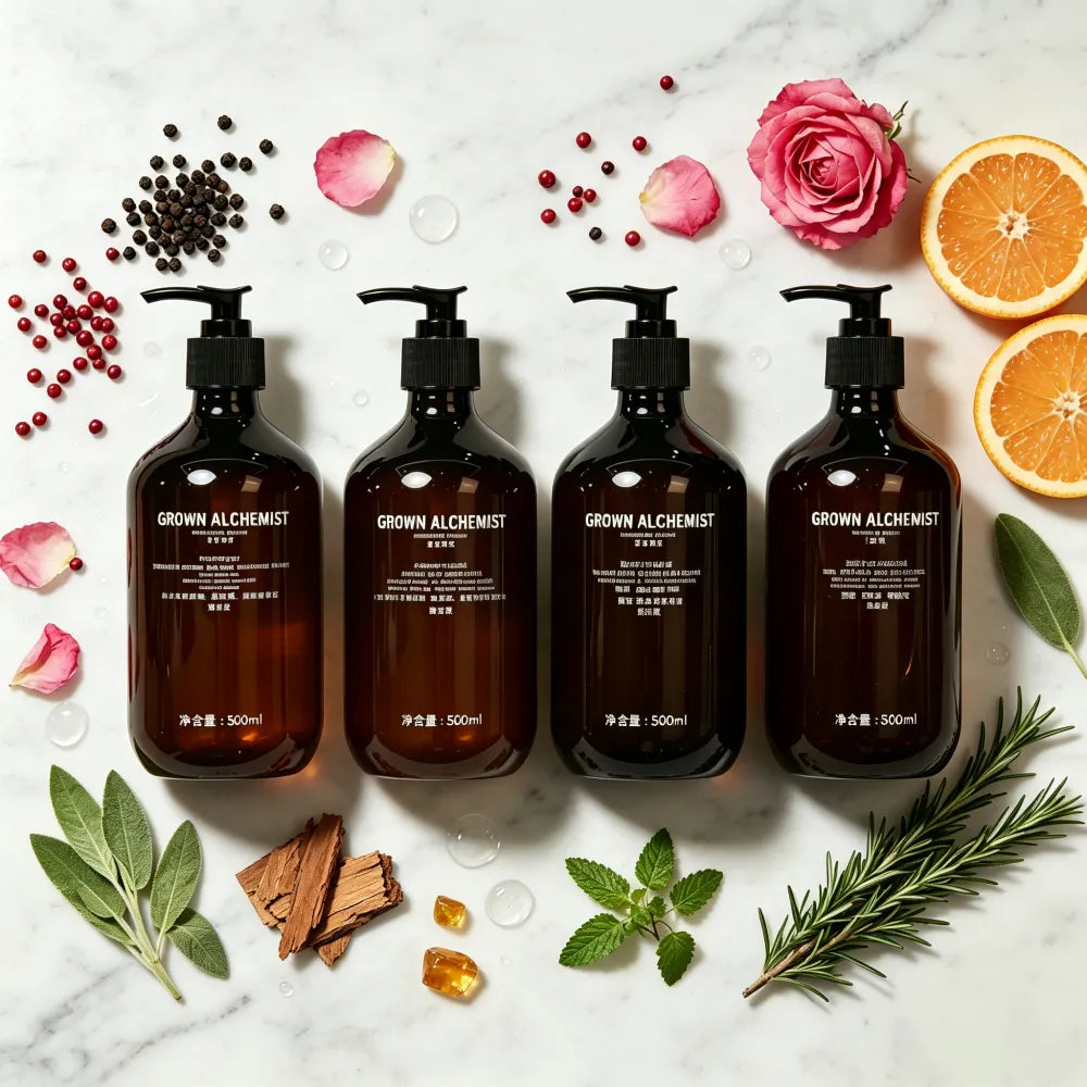 GROWN ALCHEMIST Shampoo or Conditioner or Body Lotion or Shower Gel 500ML