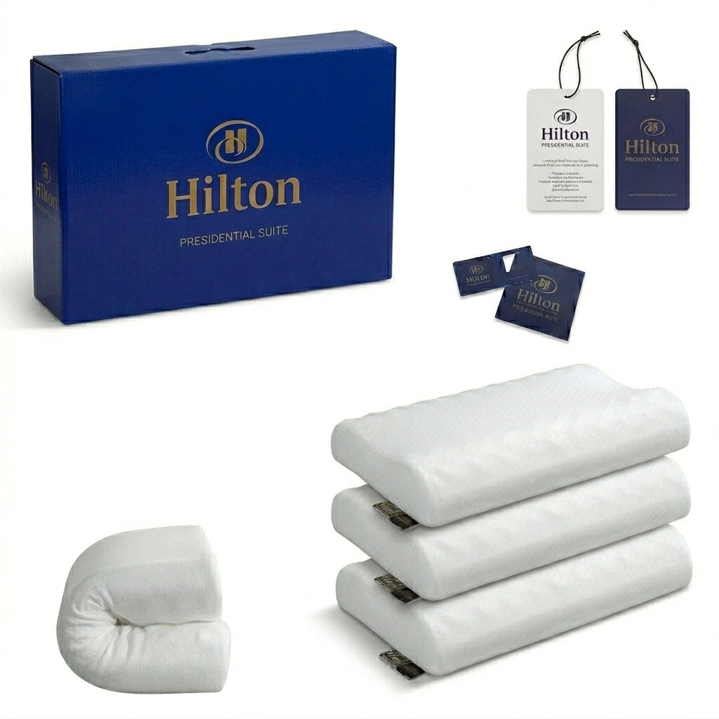 Luxus-Hotelbettwäsche | Hilton Latex-Memory-Foam-Kissen