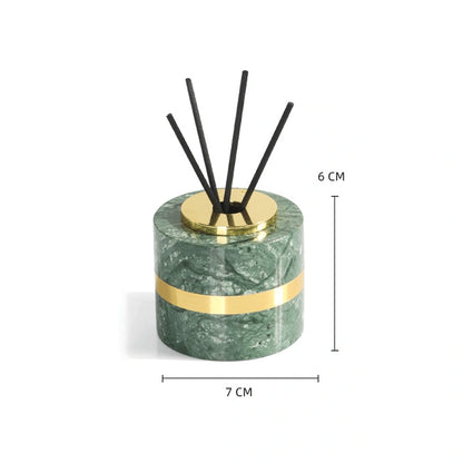 Indian Green Marble and Brass Bathroom Collection